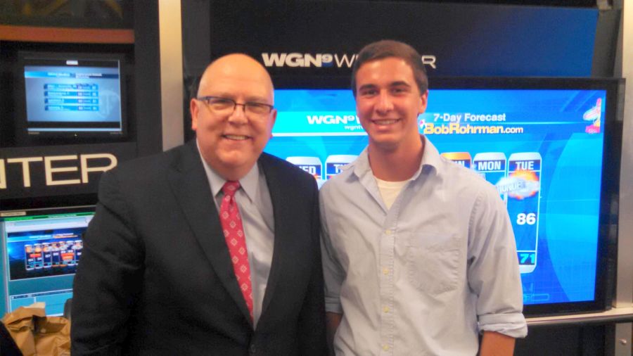 Senior spends day with Tom Skilling