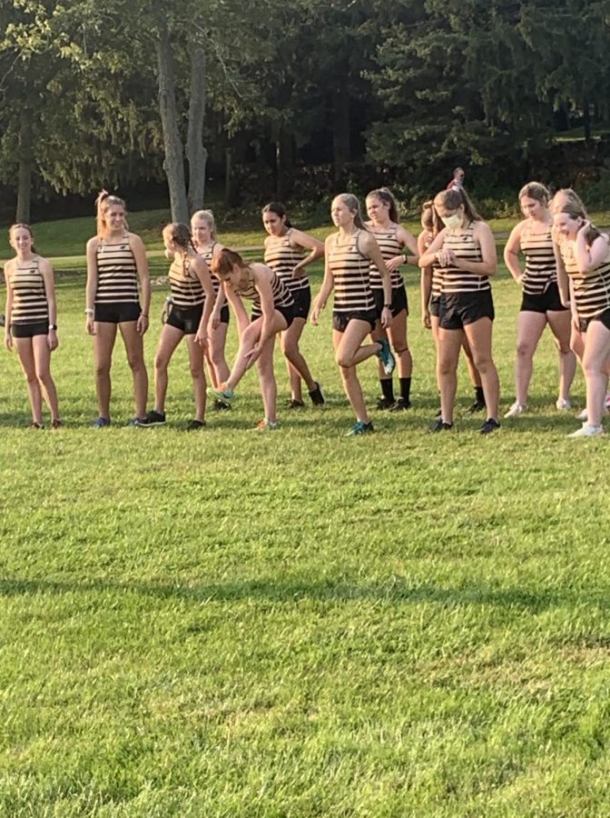 Girls Cross Country is getting ready for their meet against Wauconda.