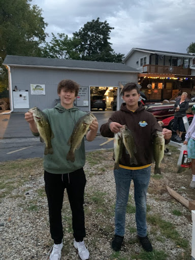 Christian Coronado and Chris Sturano won at the bass fishing tournament on Loon Lake.