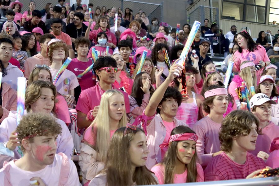 The theme for the Homecoming game was a pink out. The superfans came dressed in all pink to cheer on the Knights.