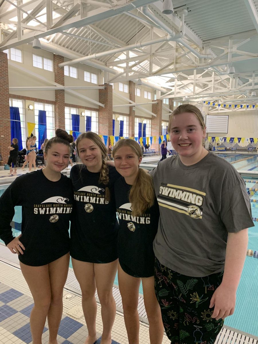 The girls swim team participated at Sectionals at Lake Forest High School.