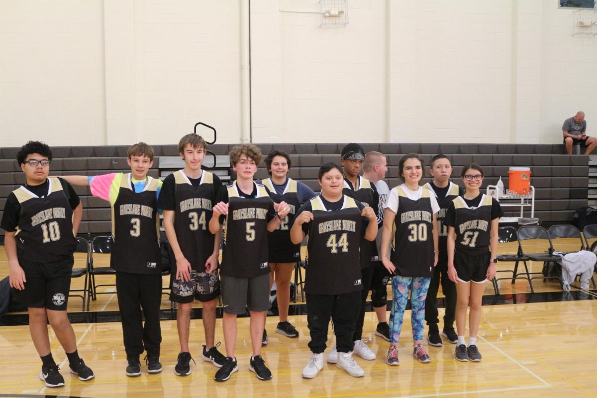 The Special Olympics basketball team held their first game against Central High School.